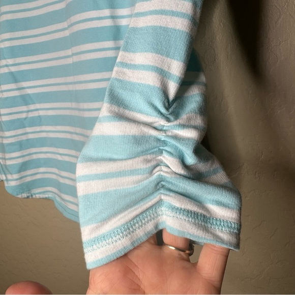 T by Talbots Striped Terry Pullover - Picture 3 of 5